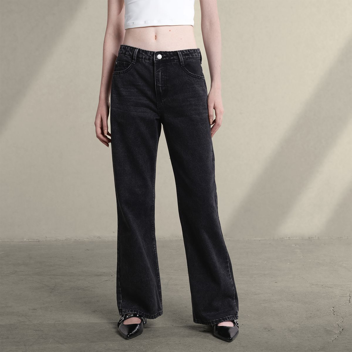 SYBILLA - Jean Baggy Mujer Tiro bajo Sybilla