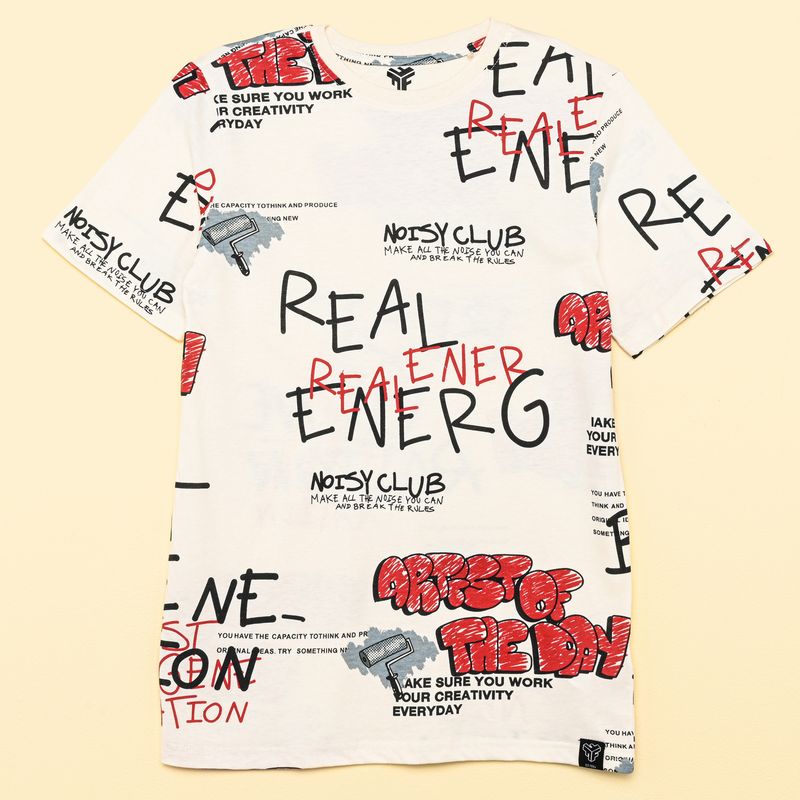 FEDERATION - Camiseta Para Niño con Estampado Manga corta de Algodón Federation