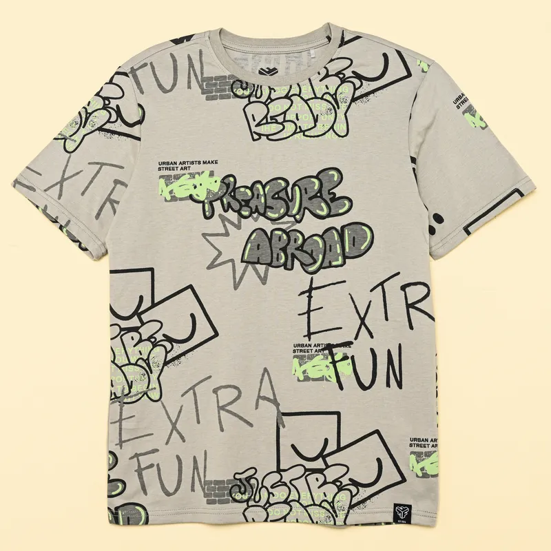 FEDERATION - Camiseta Para Niño con Estampado Manga corta de Algodón Federation