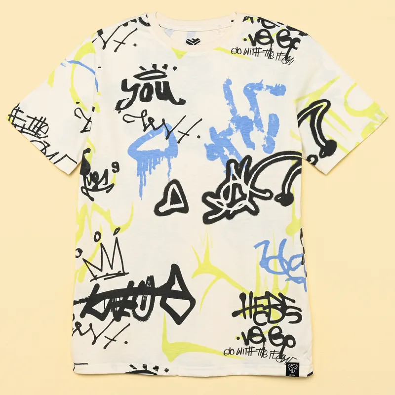 FEDERATION - Camiseta Para Niño con Estampado Manga corta de Algodón Federation