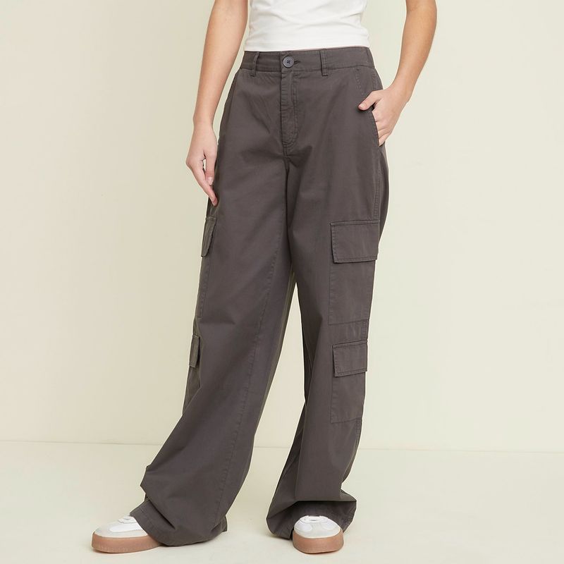 SYBILLA - Pantalón Mujer Tiro medio Cargo Sybilla