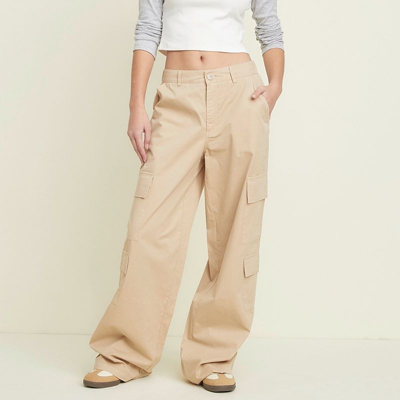 SYBILLA - Pantalón Mujer Tiro medio Cargo Sybilla