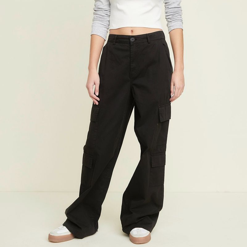 SYBILLA - Pantalón Mujer Tiro medio Cargo Sybilla