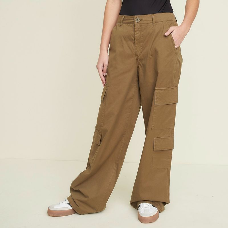 SYBILLA - Pantalón Mujer Tiro medio Cargo Sybilla