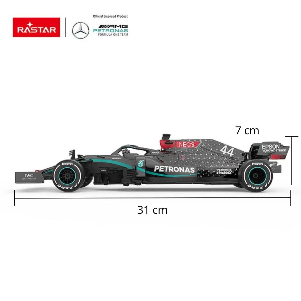  - Carro a control remoto F1 escudería Mercedes AMG. Escala 1:18