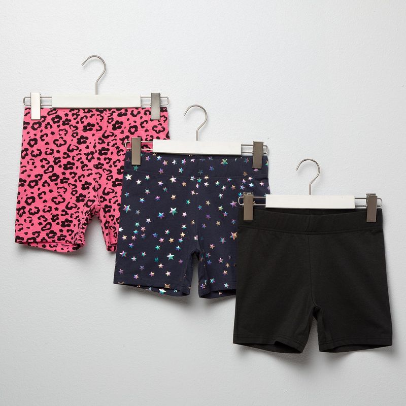  - Short para Niña Pack de 3 unidades de Algodón Elv