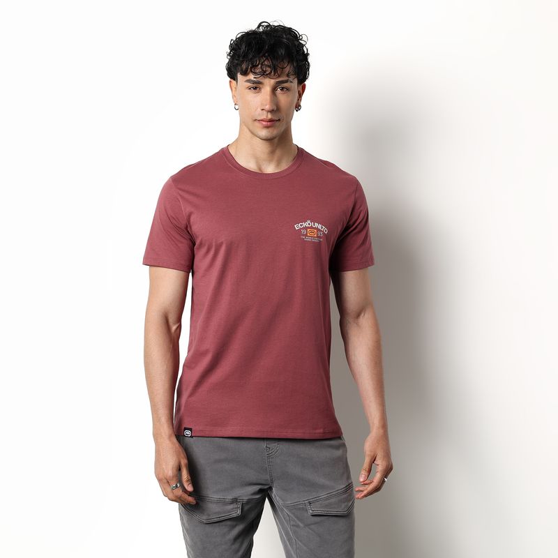 ECKO - Camiseta Hombre Manga corta con Logo de Algodón Ecko