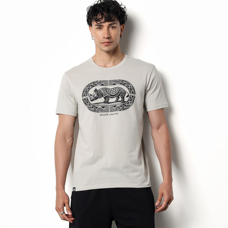 ECKO - Camiseta Hombre Manga corta con Logo de Algodón Ecko