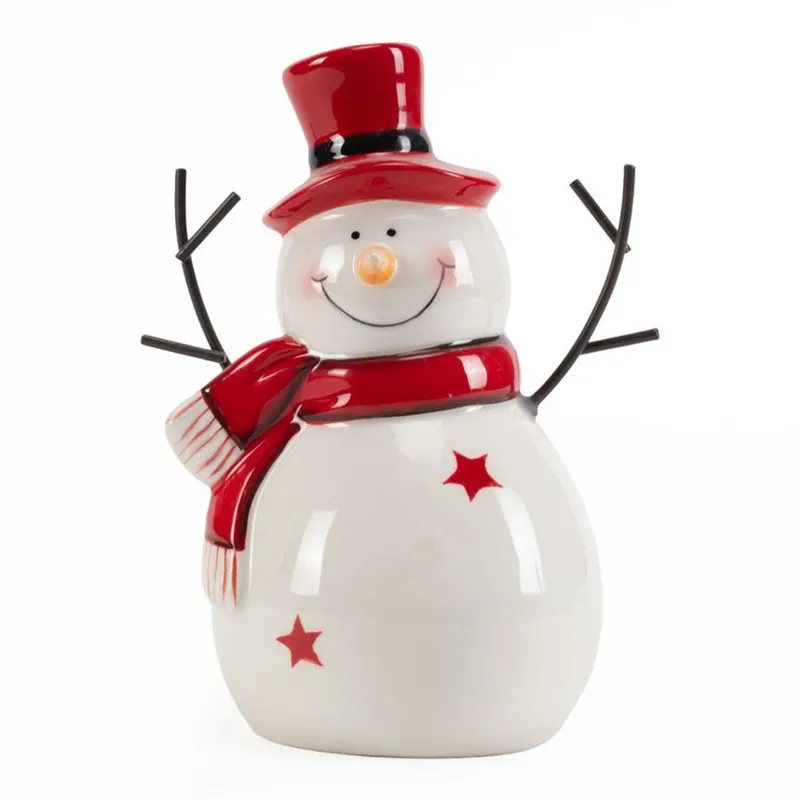 MICA - Figura Navideña: Muñeco de Nieve 17 cm