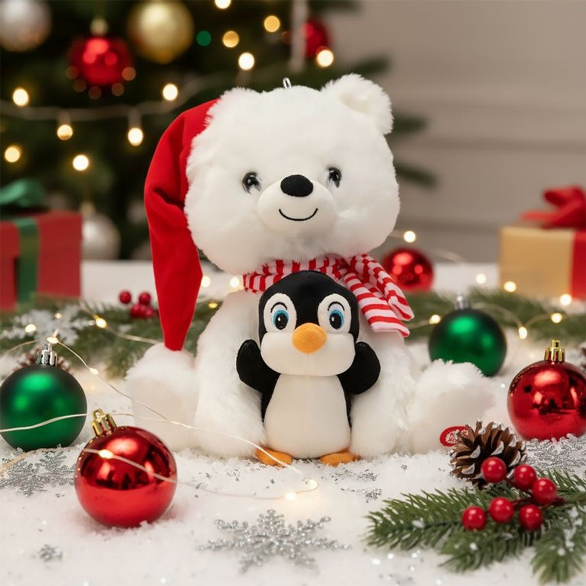 MICA - Peluche Navideño: Oso Panda Musical 29 cm
