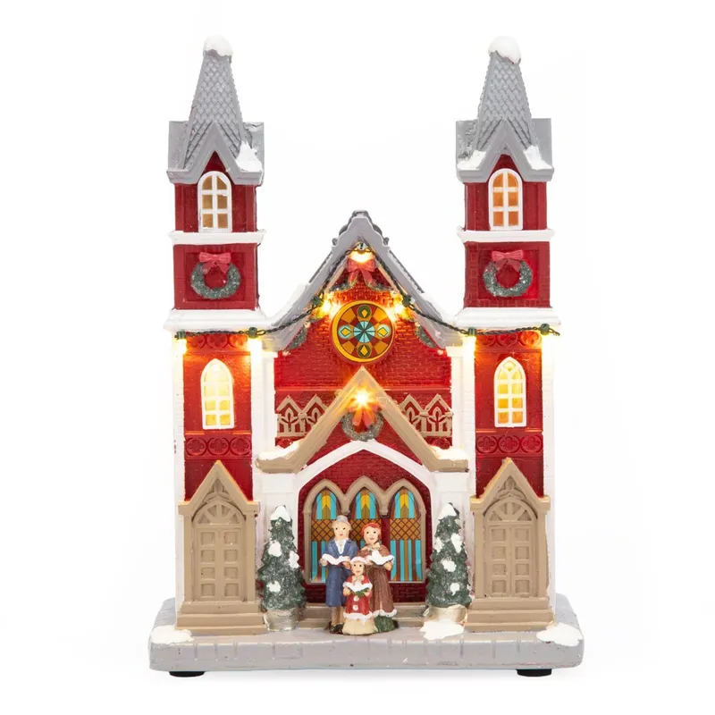 MICA - Villa Navideña: Iglesia 20x12x28.5 cm