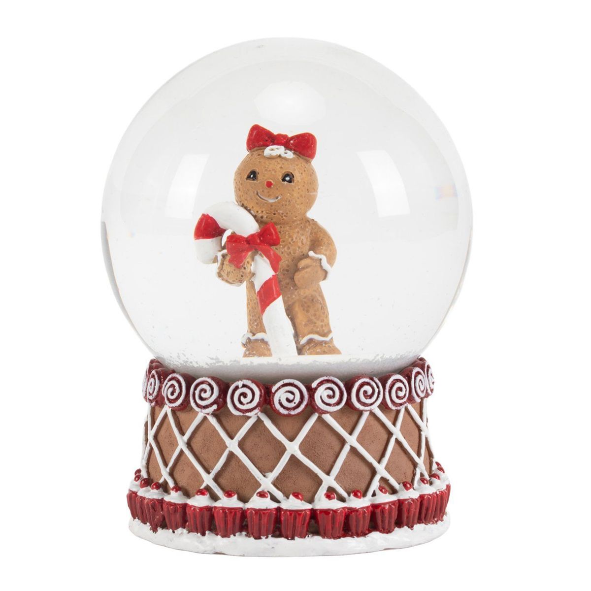 MICA - Bola de Nieve Navideña: Muñeca de Jengibre 10 cm