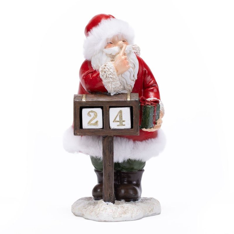 MICA - Figura Navideña: Papá Noel Buzón 23 cm