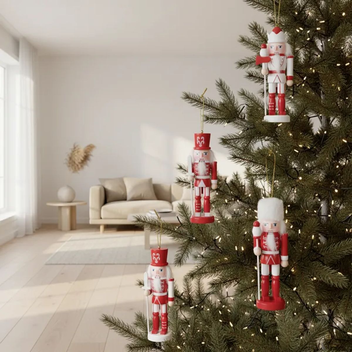 MICA - Figura Navideña: Set x4 Cascanuez 20 cm