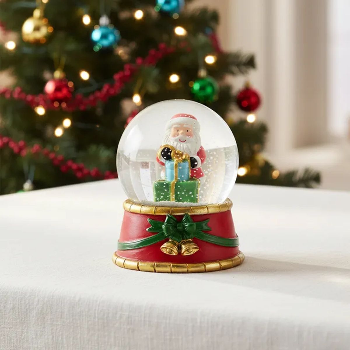 MICA - Bola de Nieve Navideña: Papá Noel 9 cm