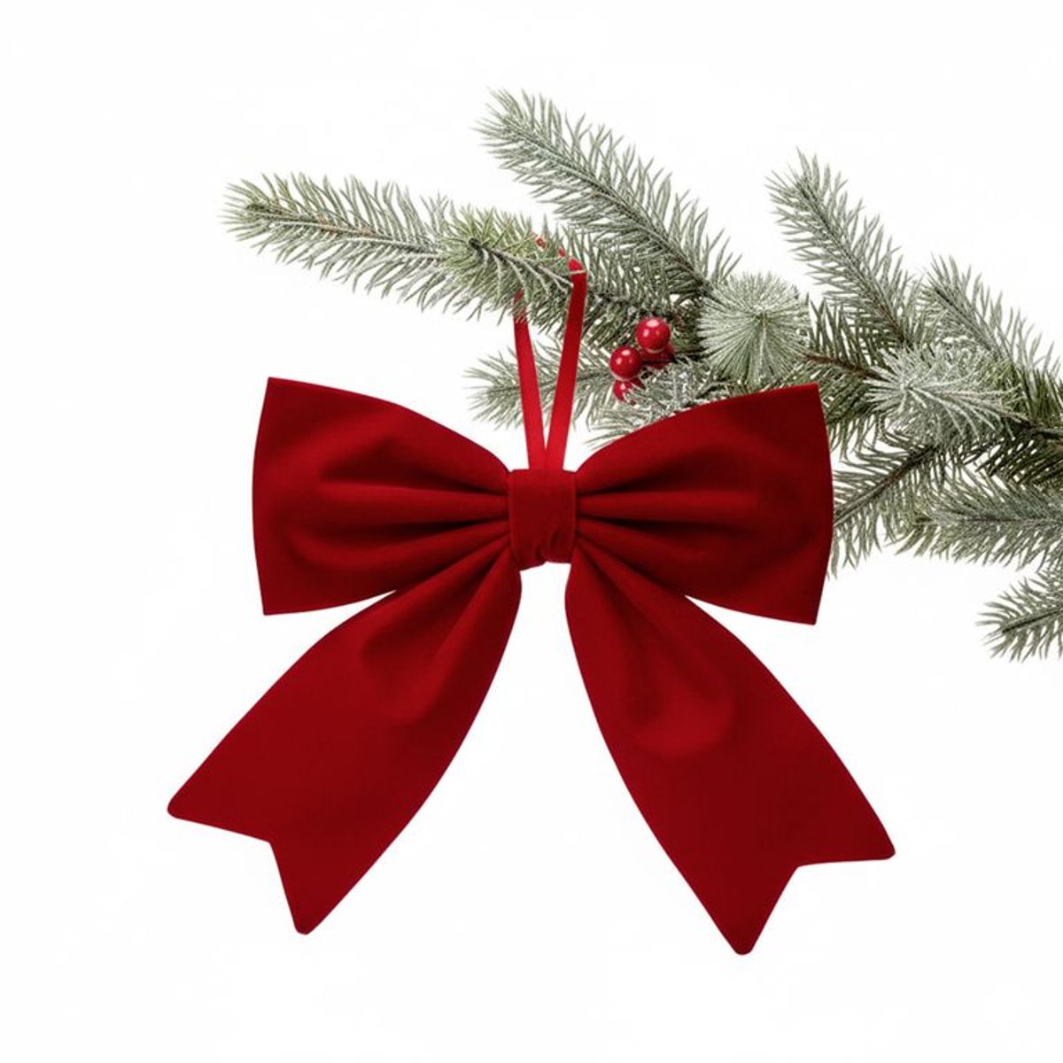 MICA - Moño Navideño Cinta Roja 28 cm