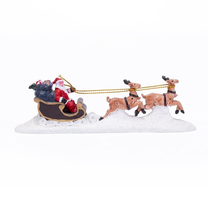 MICA - Villa Navideña: Papá Noel Trineo 6.5x3x5 cm