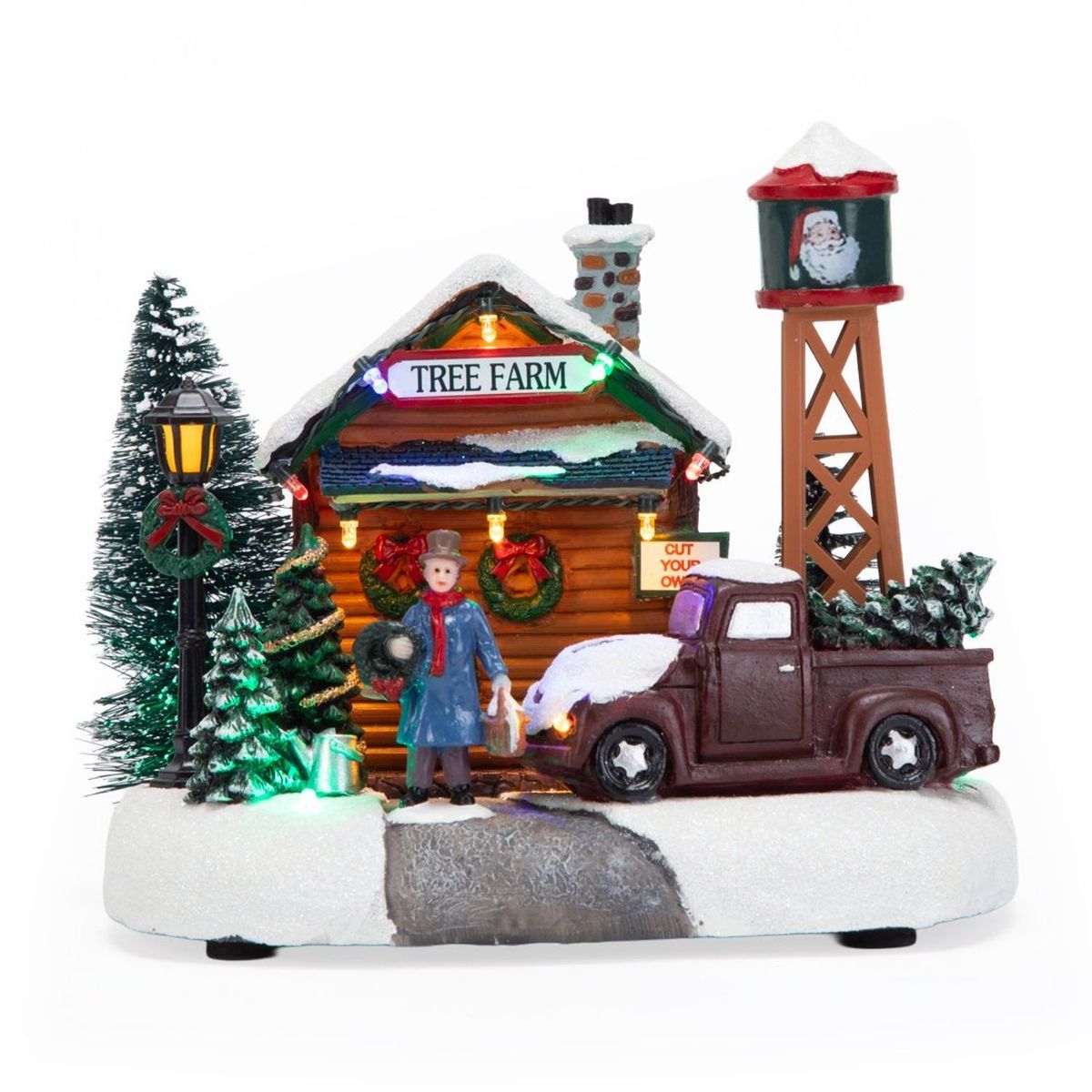 MICA - Villa Navideña: Árboles 20.2x15x17 cm