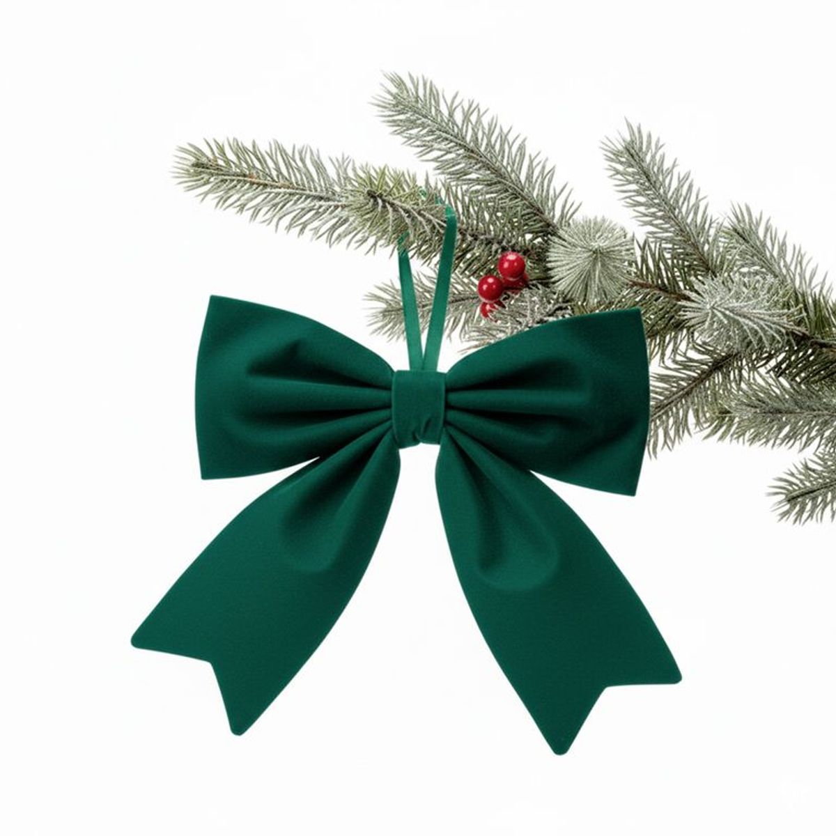 MICA - Moño Navideño Cinta Verde 28 cm