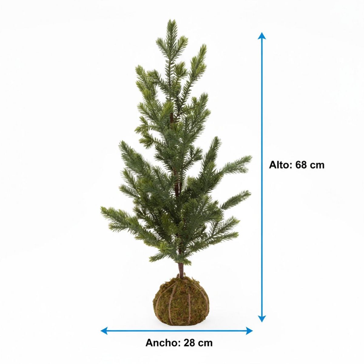 MICA - Árbol de Navidad: Pino Verde 68 cm 240 ramas