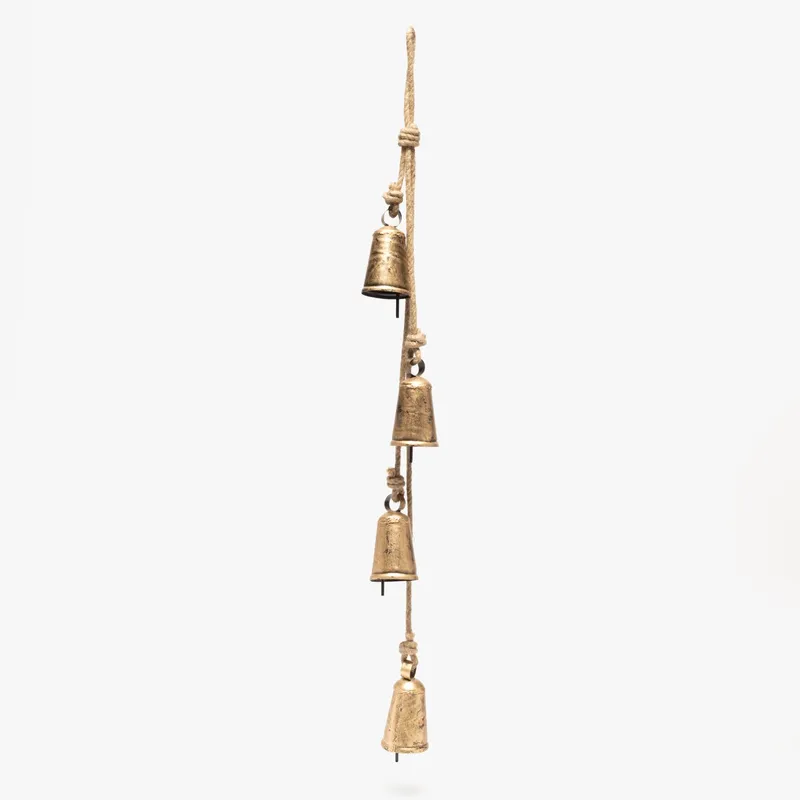 MICA - Adorno Campana de Navidad Dorado 15 cm