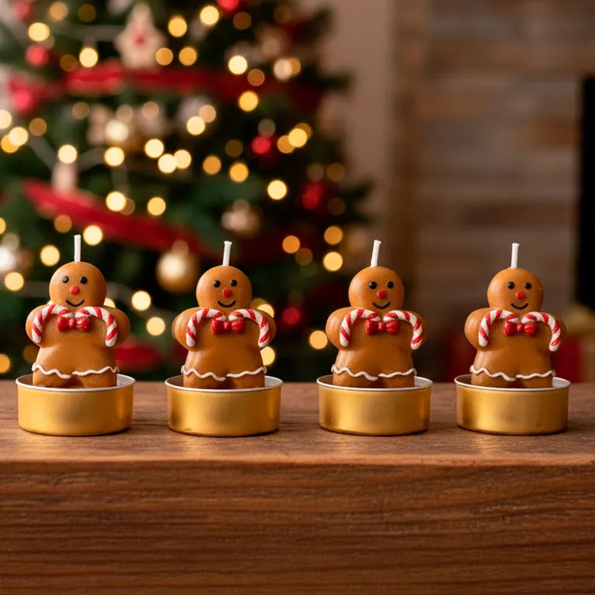 MICA - Vela Navideña: Set x4 Jengibre