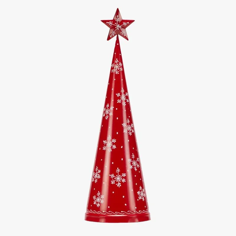 MICA - Adorno Árbol de Navidad: Pino Rojo 14 cm