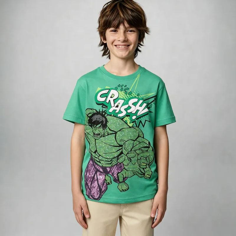  - Camiseta para Niño con Estampado Avengers Manga corta de Algodón