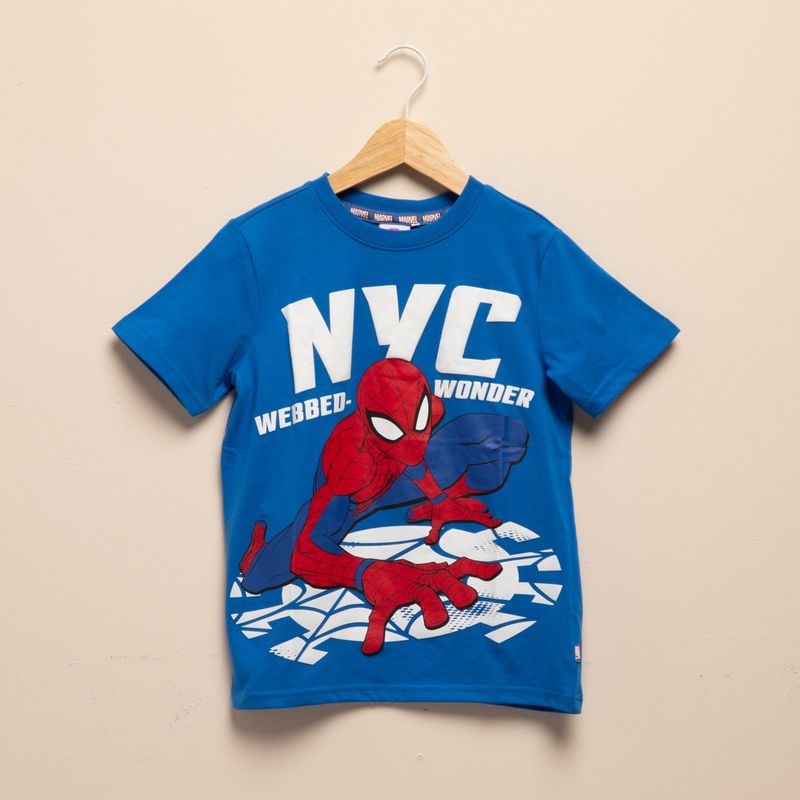  - Camiseta para Niño con Estampado Spiderman Manga corta de Algodón