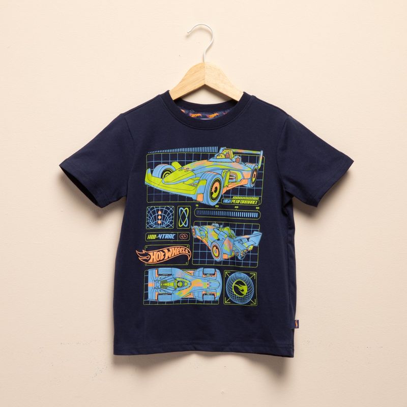  - Camiseta para Niño con Estampado Manga corta de Algodón Hot wheels