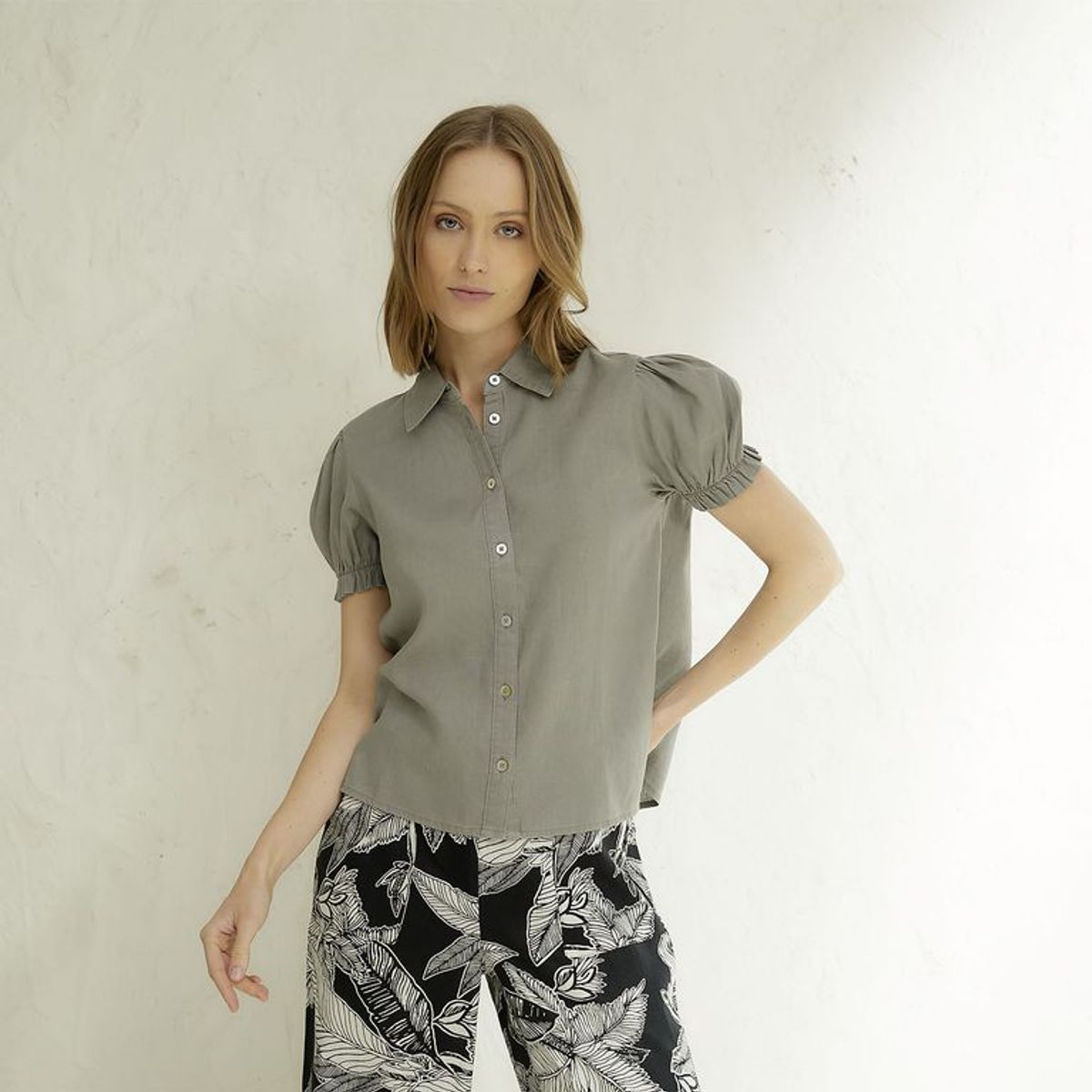 BASEMENT - Blusa Mujer Manga corta Basement