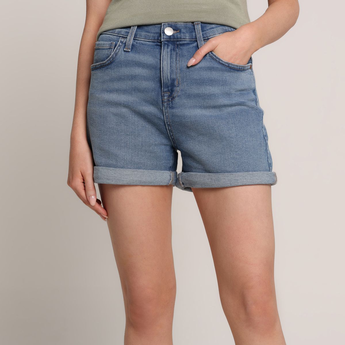 BASEMENT - Short Mujer Tiro alto Basement