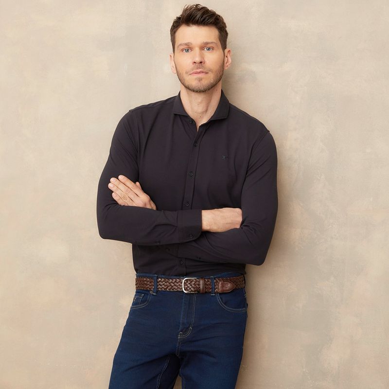 WOLF & HANK - Camisa Hombre Manga larga Slim fit Wolf & Hank