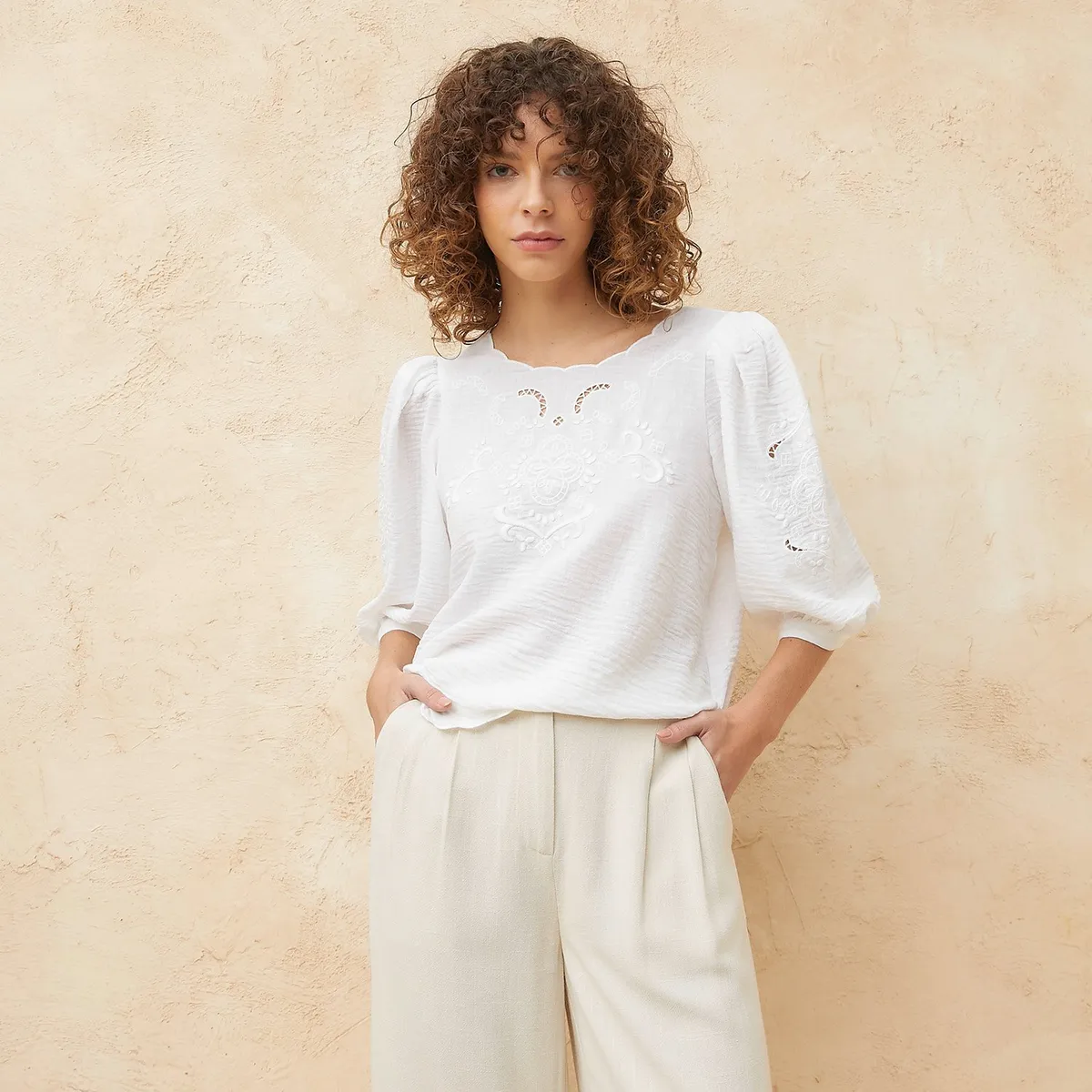 BASEMENT - Blusa Mujer Manga larga Basement