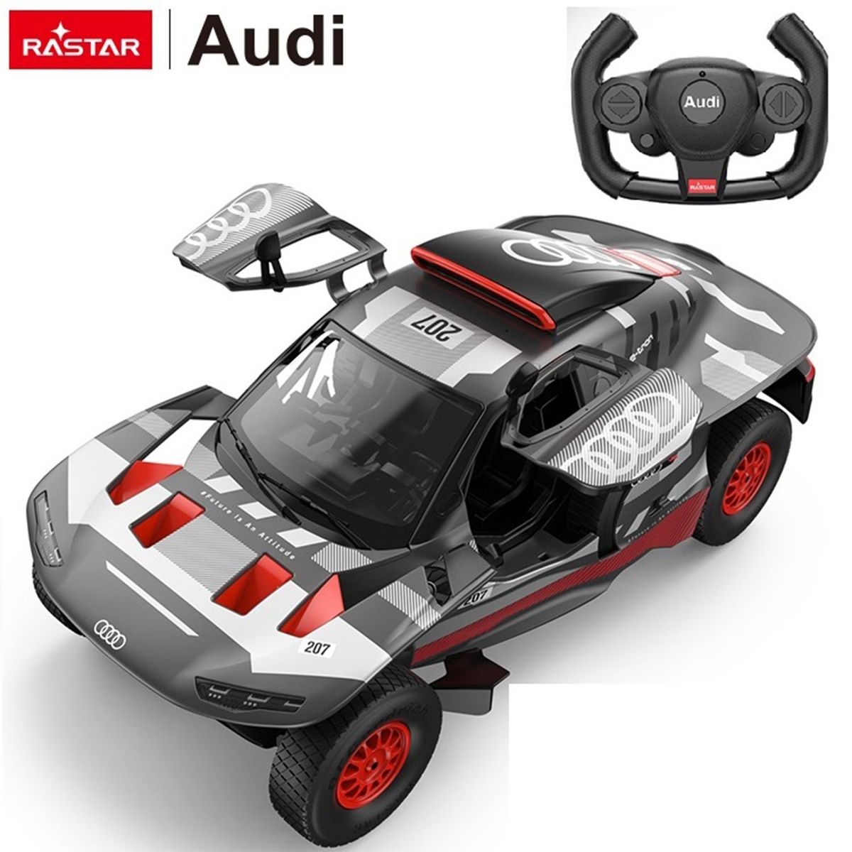 RASTAR - Carro a control remoto Audi RS Q E-tron E2 1:14