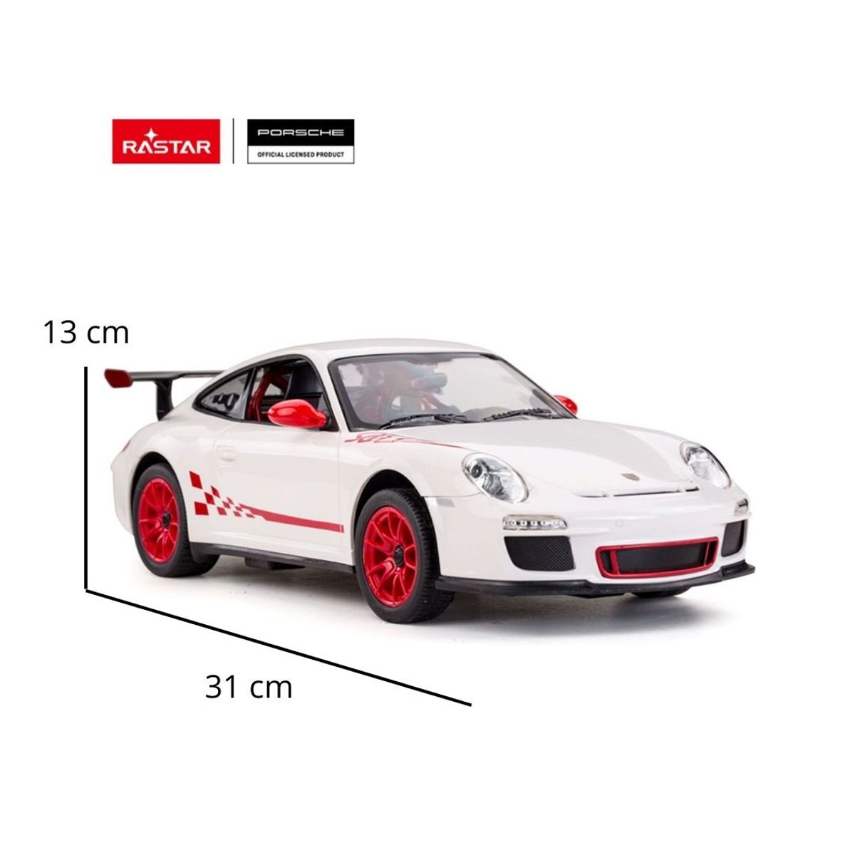 RASTAR - Carro a control remoto Porsche 911 GTE Cup 1:14 color sorpresa