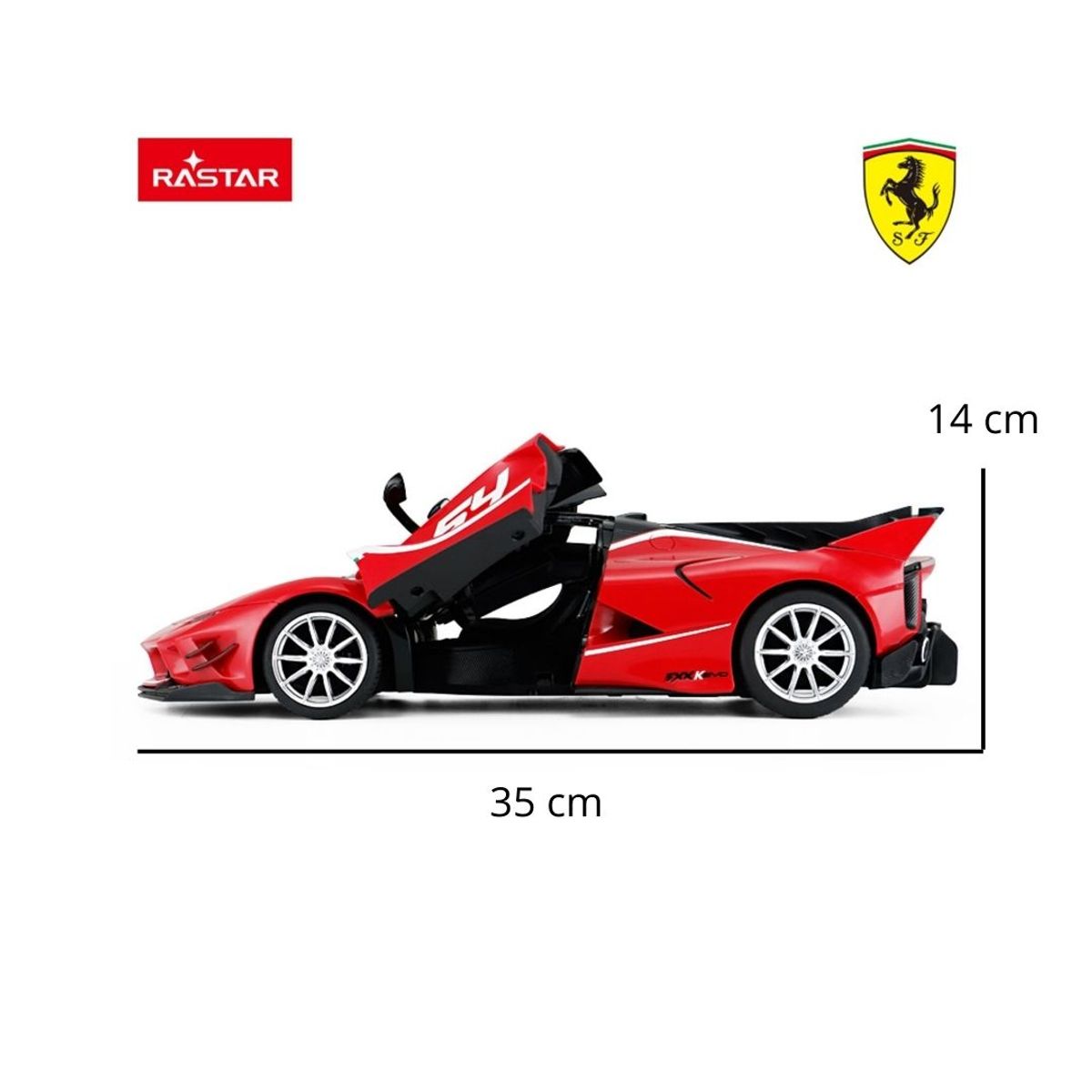 RASTAR - Carro a control remoto Ferrari 488 EVO 1:14