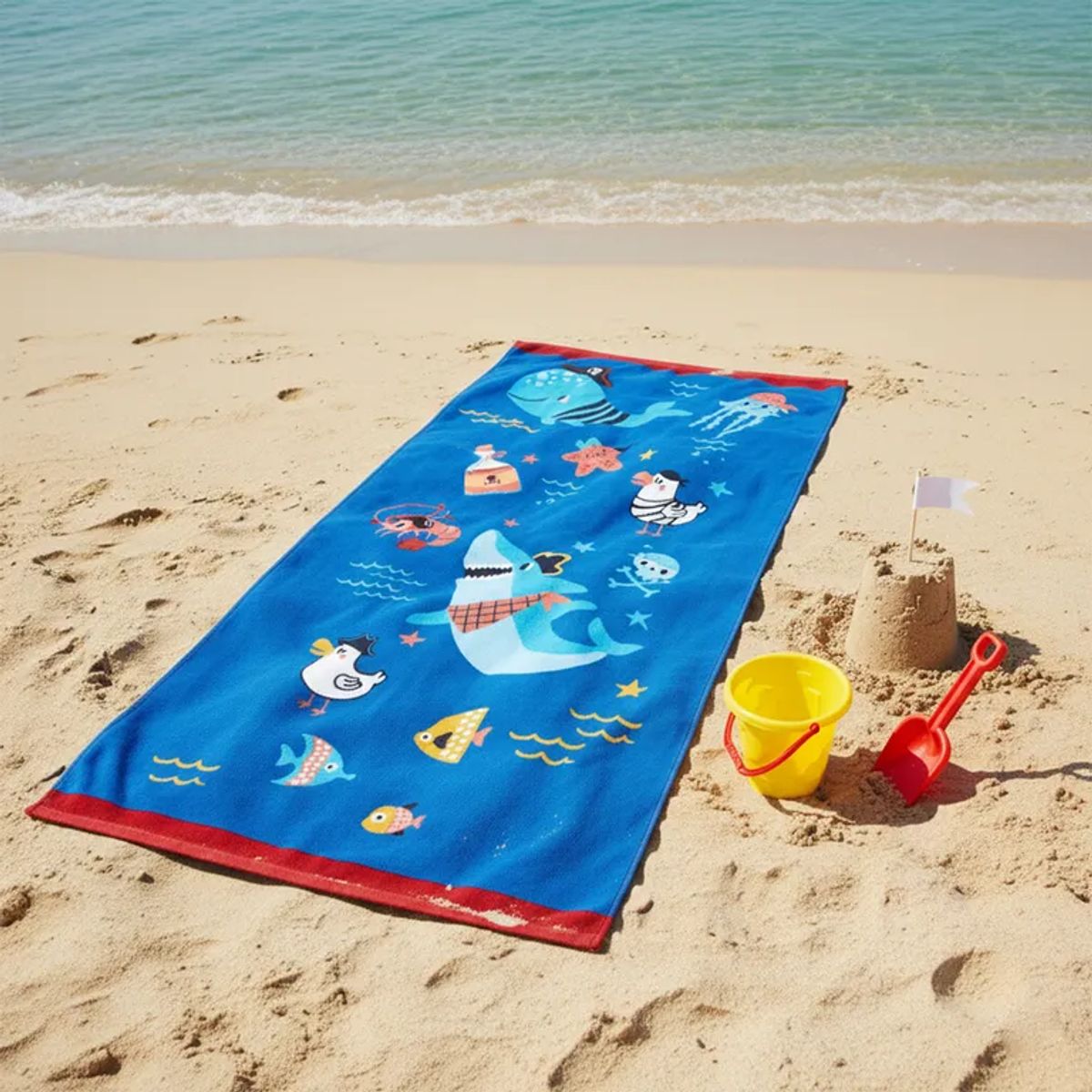 MICA KIDS - Toalla infantil 360 g/m² TIBU PIRATA 71x148 cm