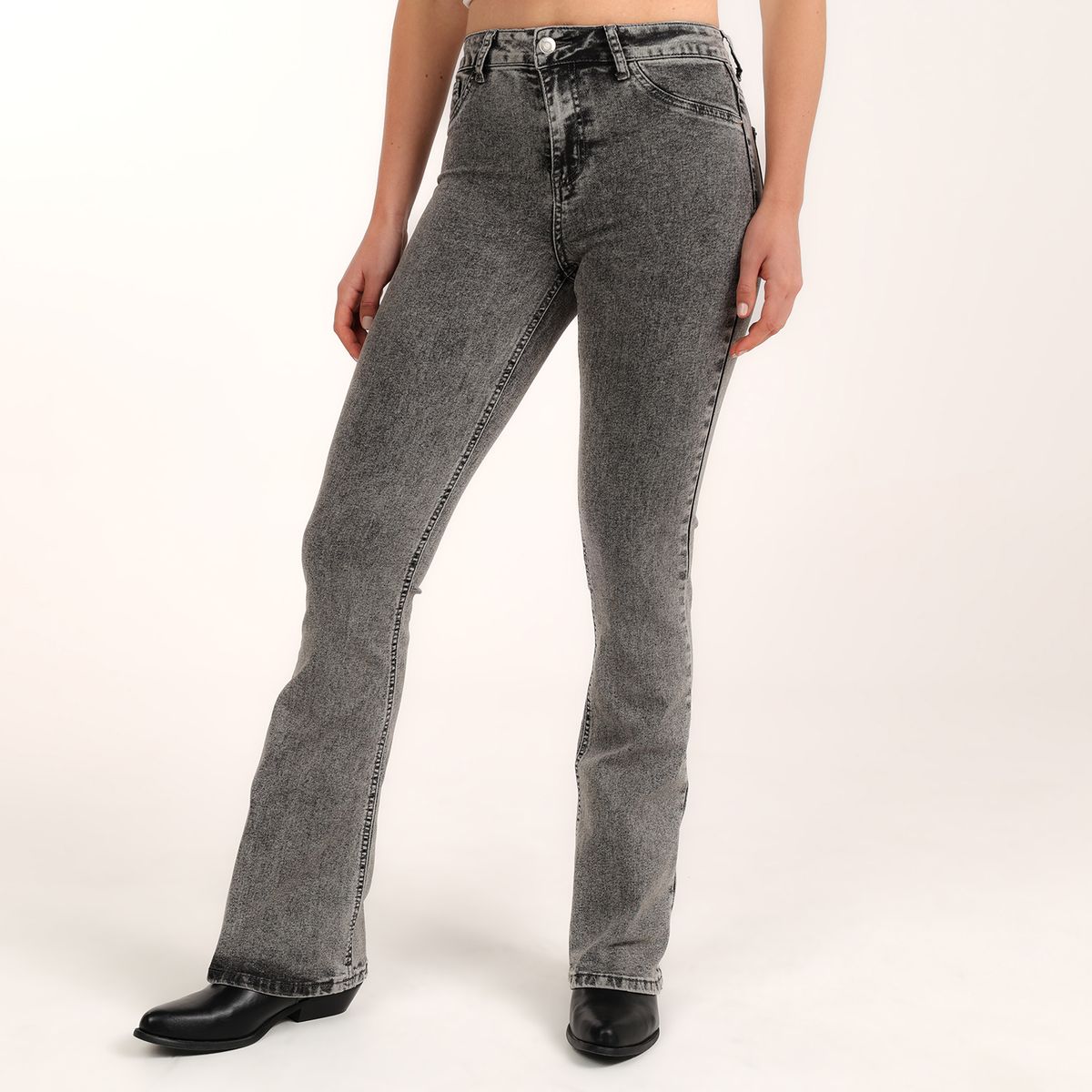 SYBILLA - Jean Flare Mujer Tiro medio Sybilla