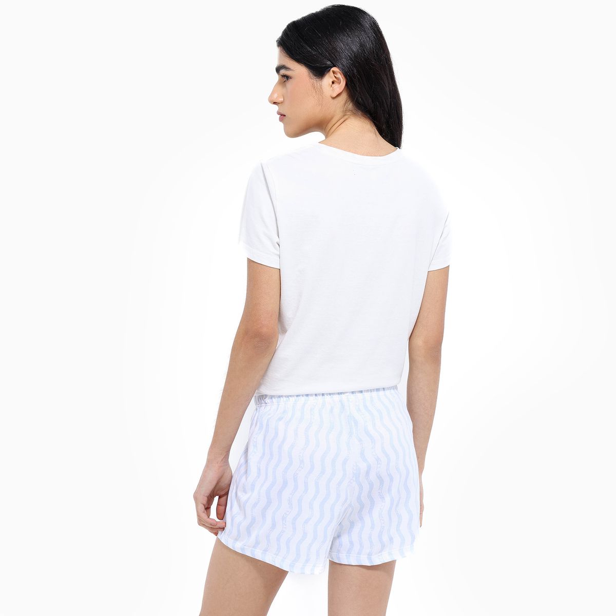 SYBILLA - Short de pijama Mujer Corto de Algodón Sybilla