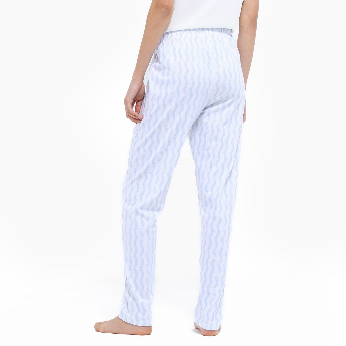 SYBILLA - Pantalón de pijama Mujer Largo de Algodón Sybilla