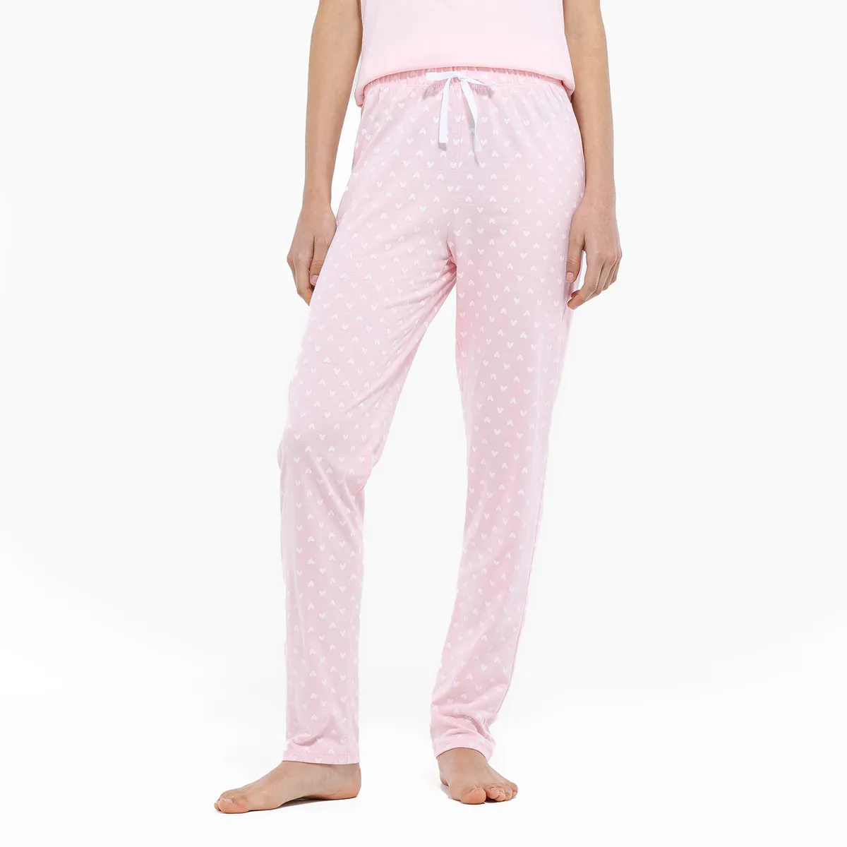 SYBILLA - Pantalón de pijama Mujer Largo de Algodón Sybilla