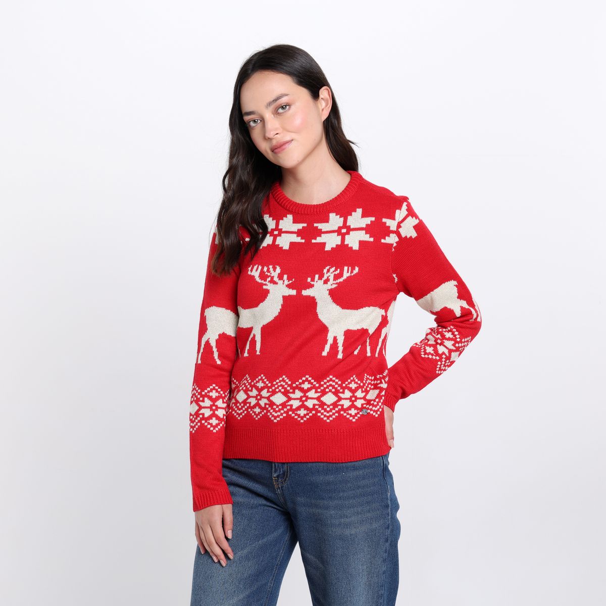 DENIMLAB - Saco Navideño Mujer Tejido Denimlab 