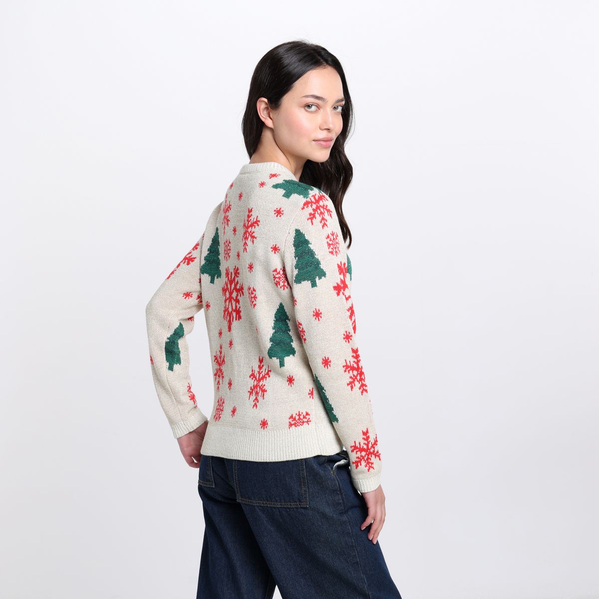 DENIMLAB - Saco Navideño Mujer Tejido Denimlab 