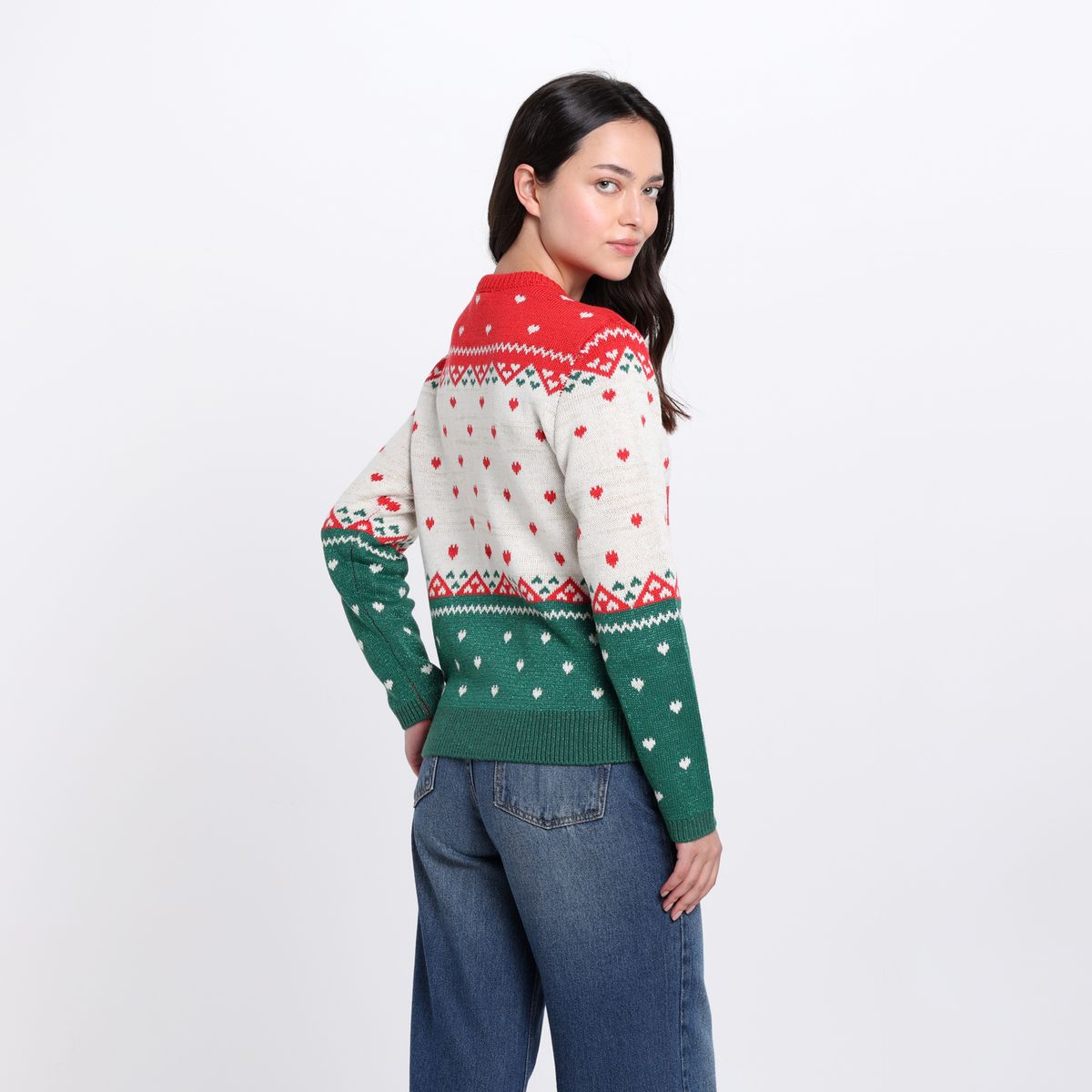 DENIMLAB - Saco Navideño Mujer Tejido Denimlab 