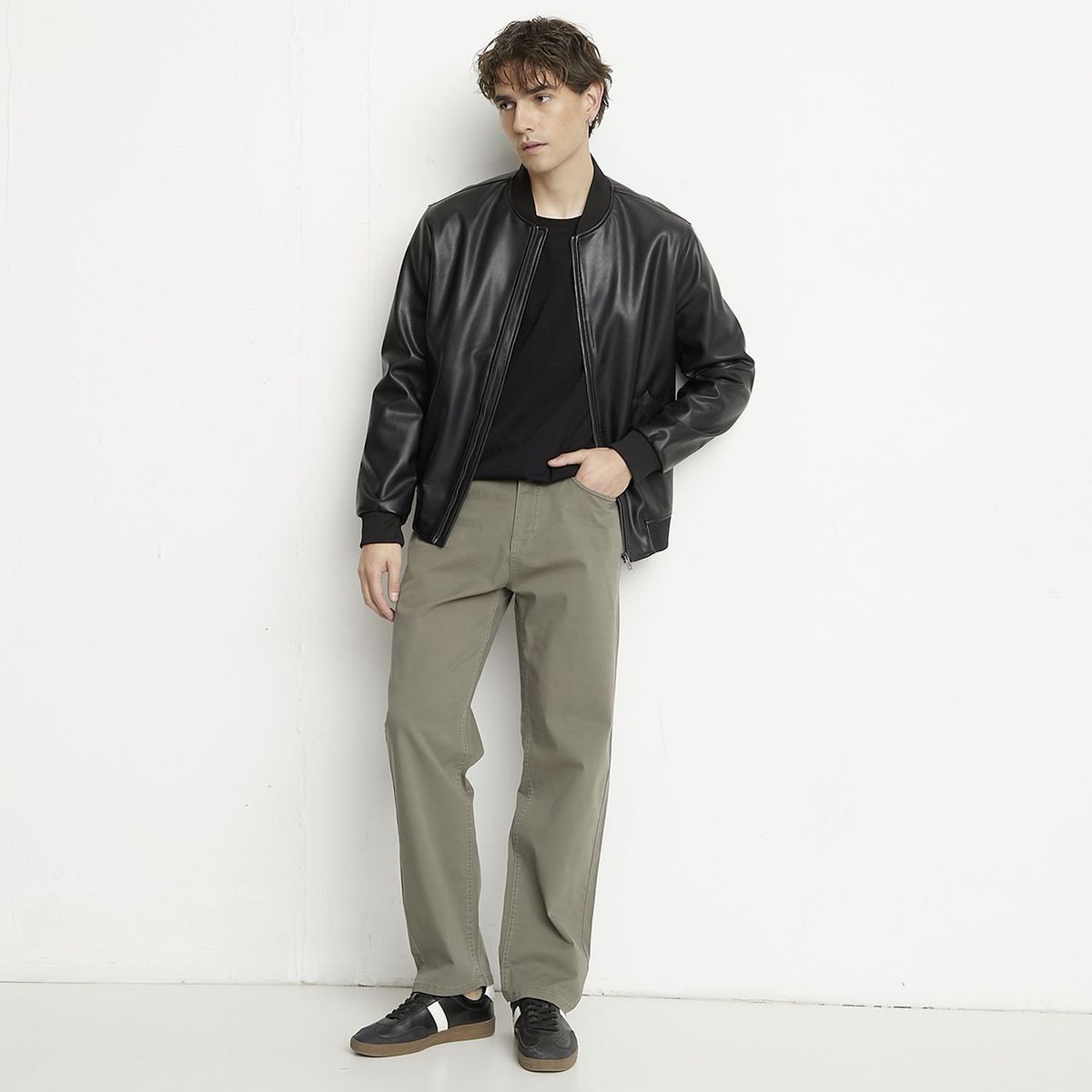 BASEMENT - Pantalón 5 Bolsillos Hombre Slim de Algodón Basement