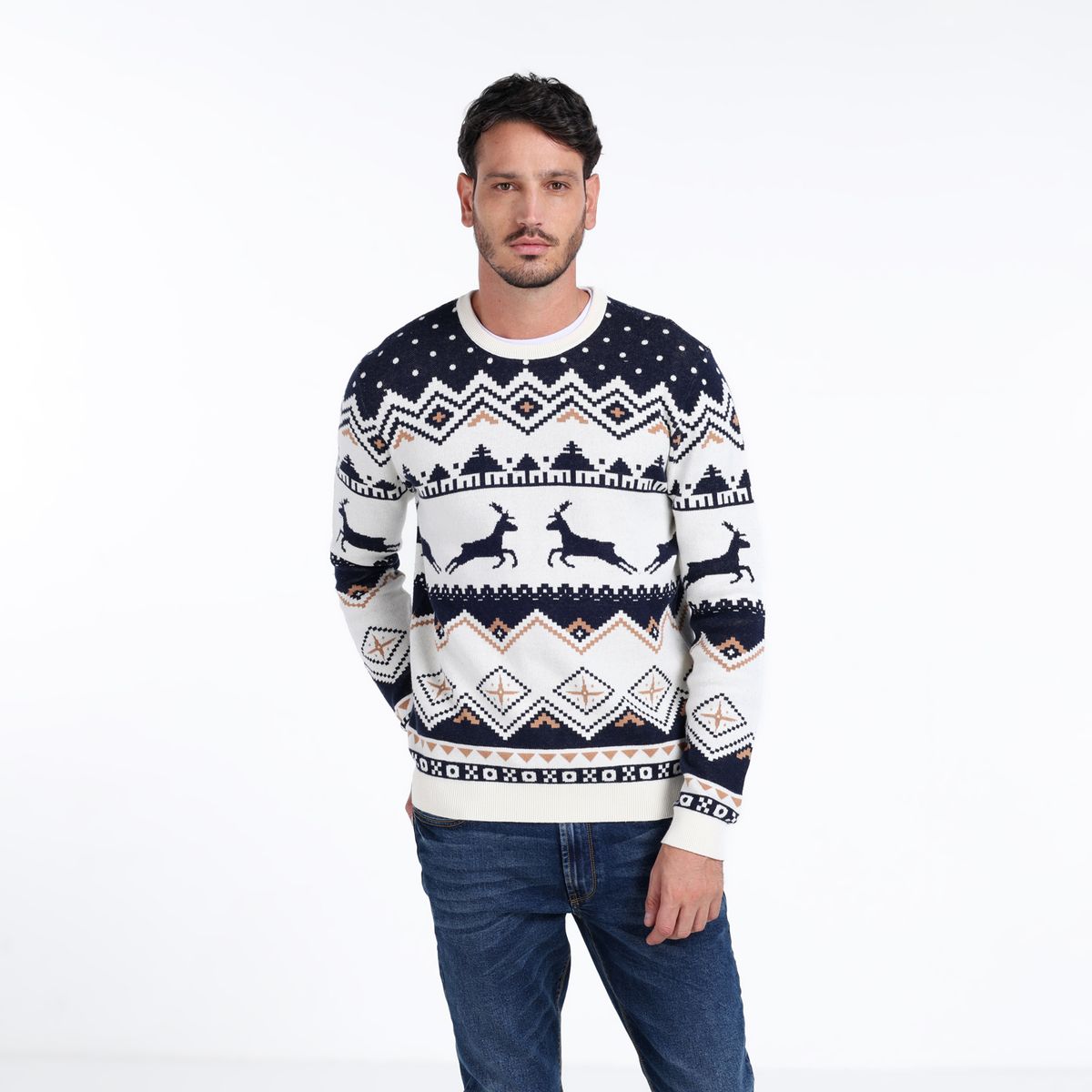 BASEMENT - Saco Navideño Hombre de Algodón Basement