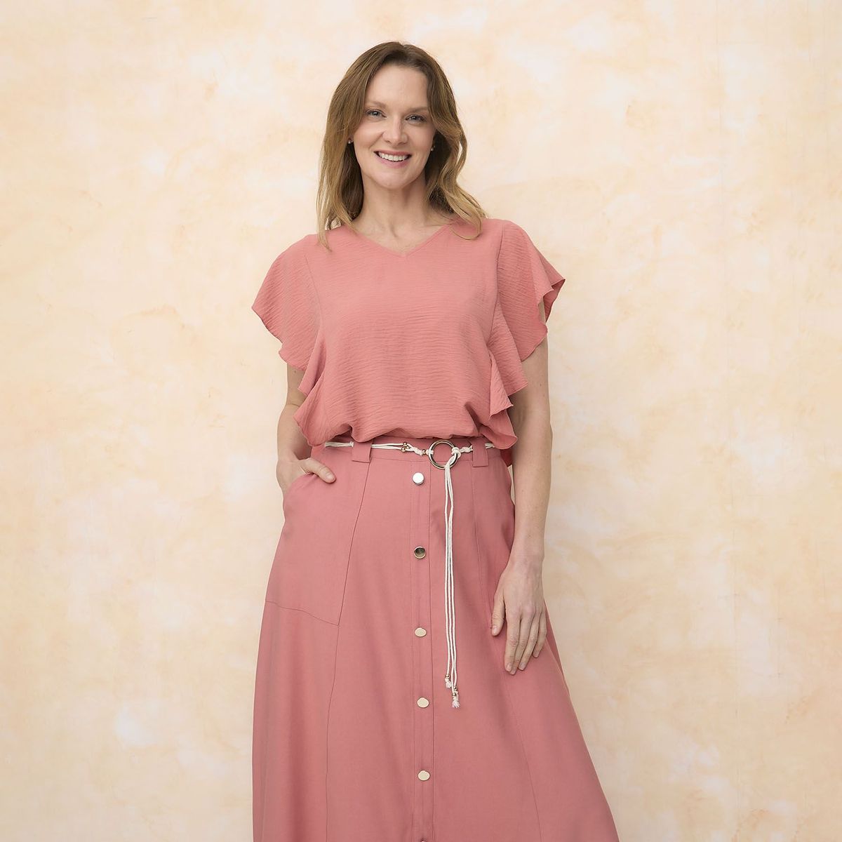 SOUTHLAND - Blusa Mujer Liso Manga corta Southland 