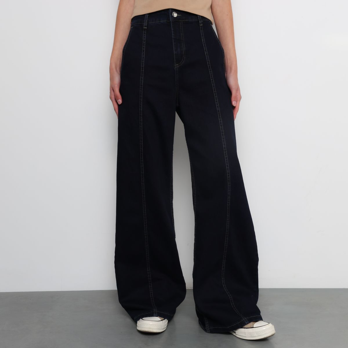 SYBILLA - Jean Super Wide leg Mujer Tiro bajo Sybilla 