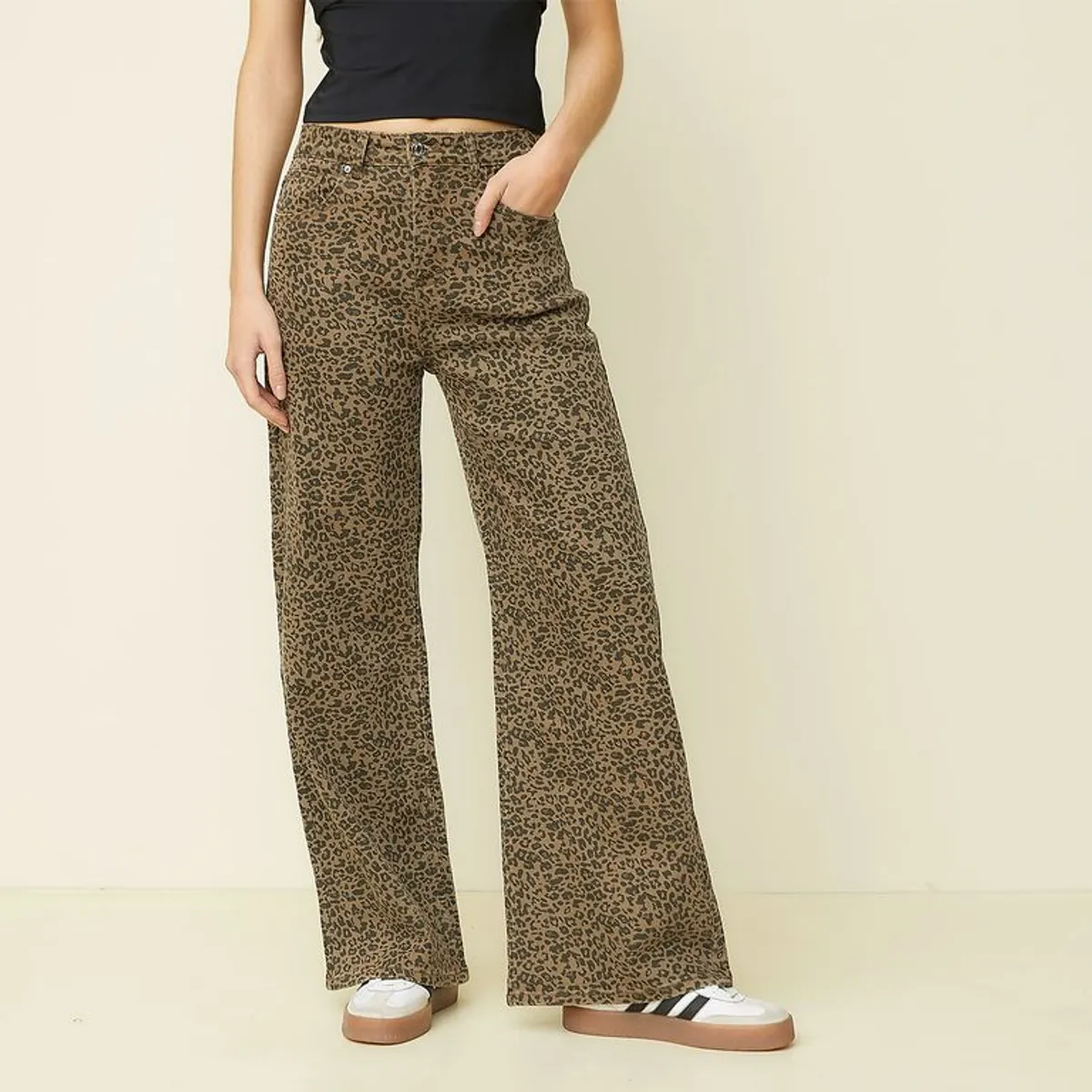 SYBILLA - Jean Super Wide leg Mujer Tiro bajo Sybilla 